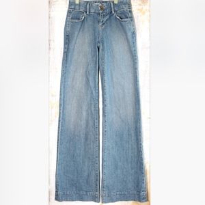 J Brand Wide Flare Leg Denim Blue Jeans Size 24